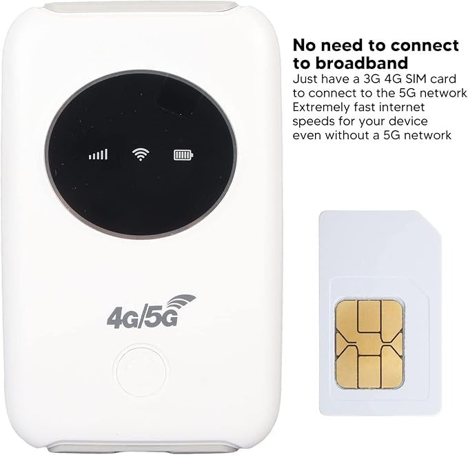 Travel-Friendly 5G WiFi Router – Unlocked & Portable