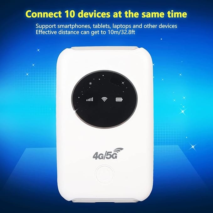 Travel-Friendly 5G WiFi Router – Unlocked & Portable